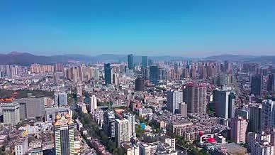 4k航拍昆明城市建筑城市风光意境视频的预览图